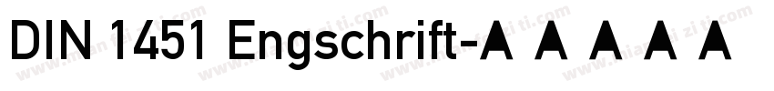 DIN 1451 Engschrift字体转换